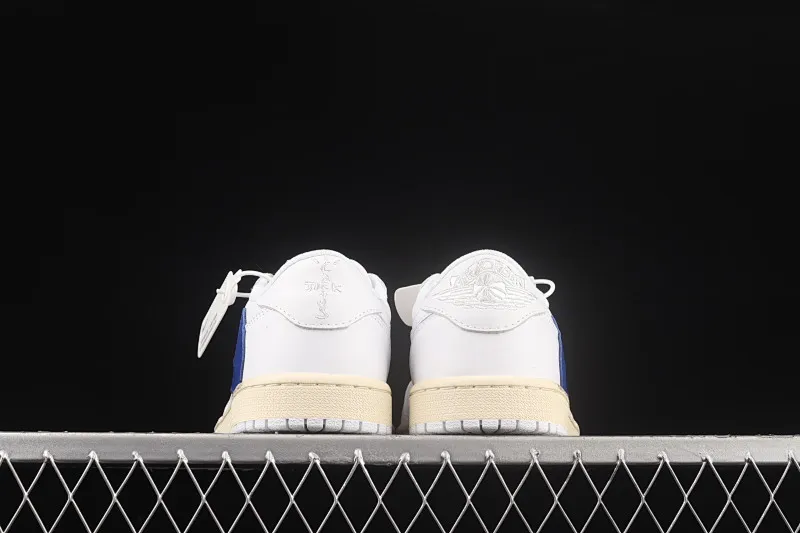 All categories Air Jordan Jordan series basketball shoes Air Jordan 1 Low Travi Scott x Fragment x Air Jordan 1 Low OG SP AJ1 Joe 1 Barb White Yellow Blue DM6839-186